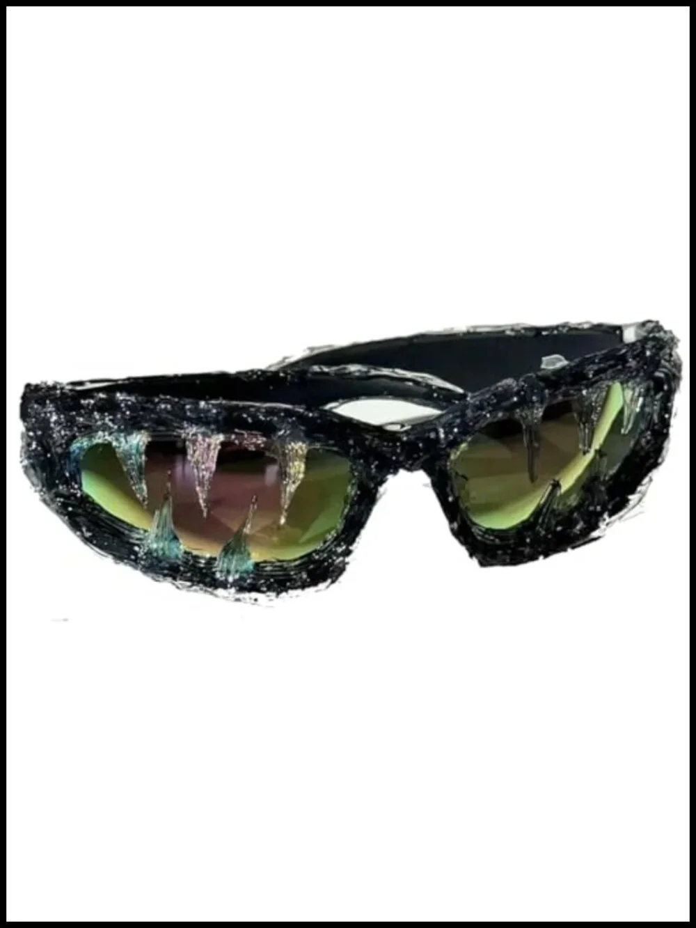 Y2K Wrap Around Sunglasses UV400 Lightweight Unisex Party Shades